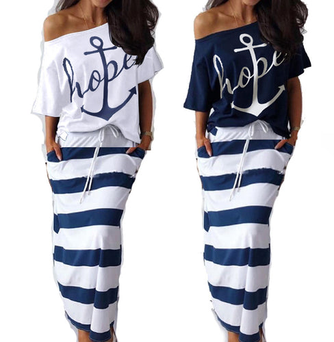 Tenue de plage élégante pour femmes avec top à épaules dénudées et jupe à longueur de hanches Chic & Stil