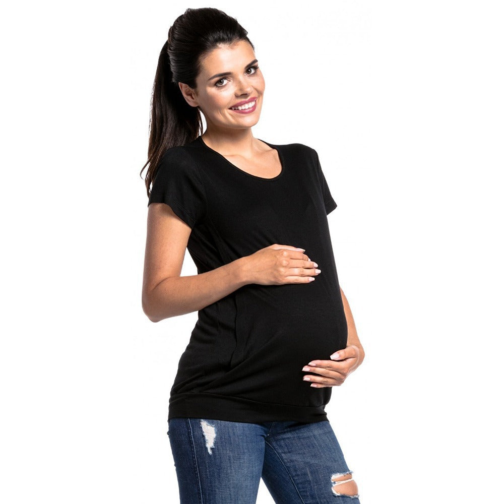 Lune London Women's Nursing T-Shirt with Convenient Nursing Access