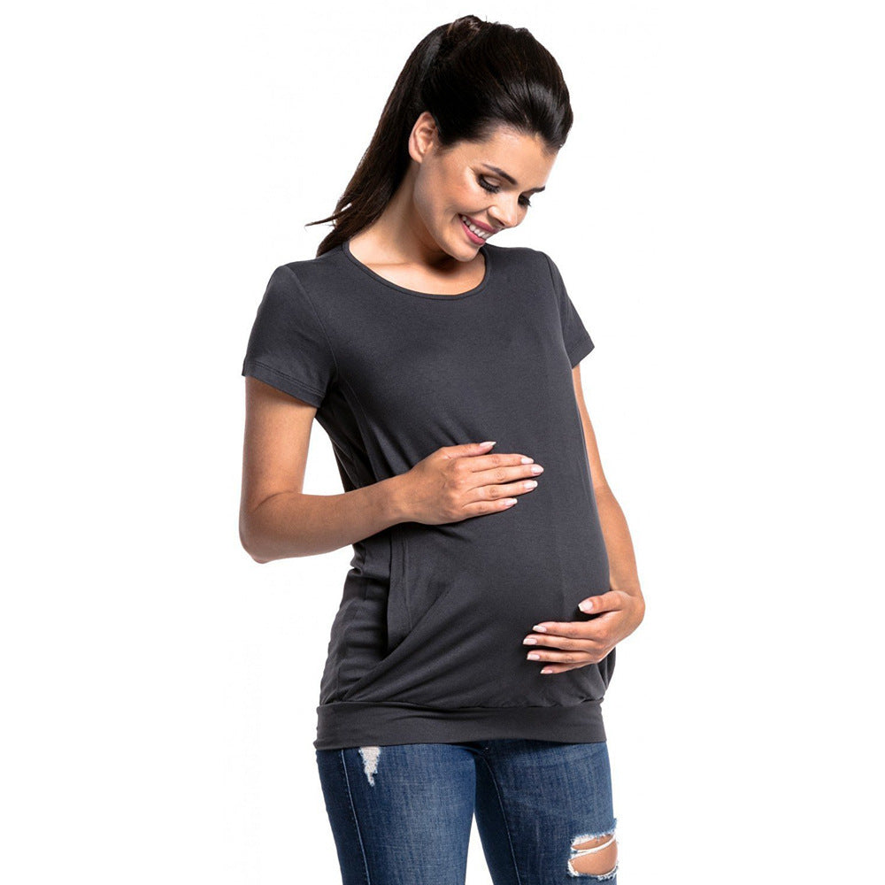 Lune London Women's Nursing T-Shirt with Convenient Nursing Access