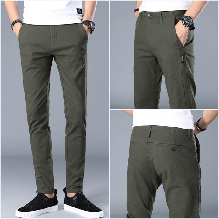Trendy chino pants for men with a fitted cut and comfortable fit Lune London