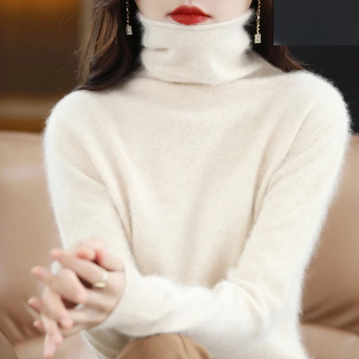 Lune London | Cashmere Pullover Women Soft Turtleneck Sweater Warm & Luxurious Design
