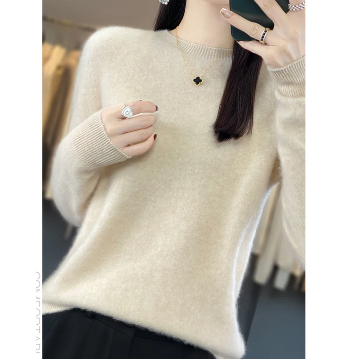 Lune London | Cashmere Pullover Women Stylish Round Neck, Soft & Comfortable