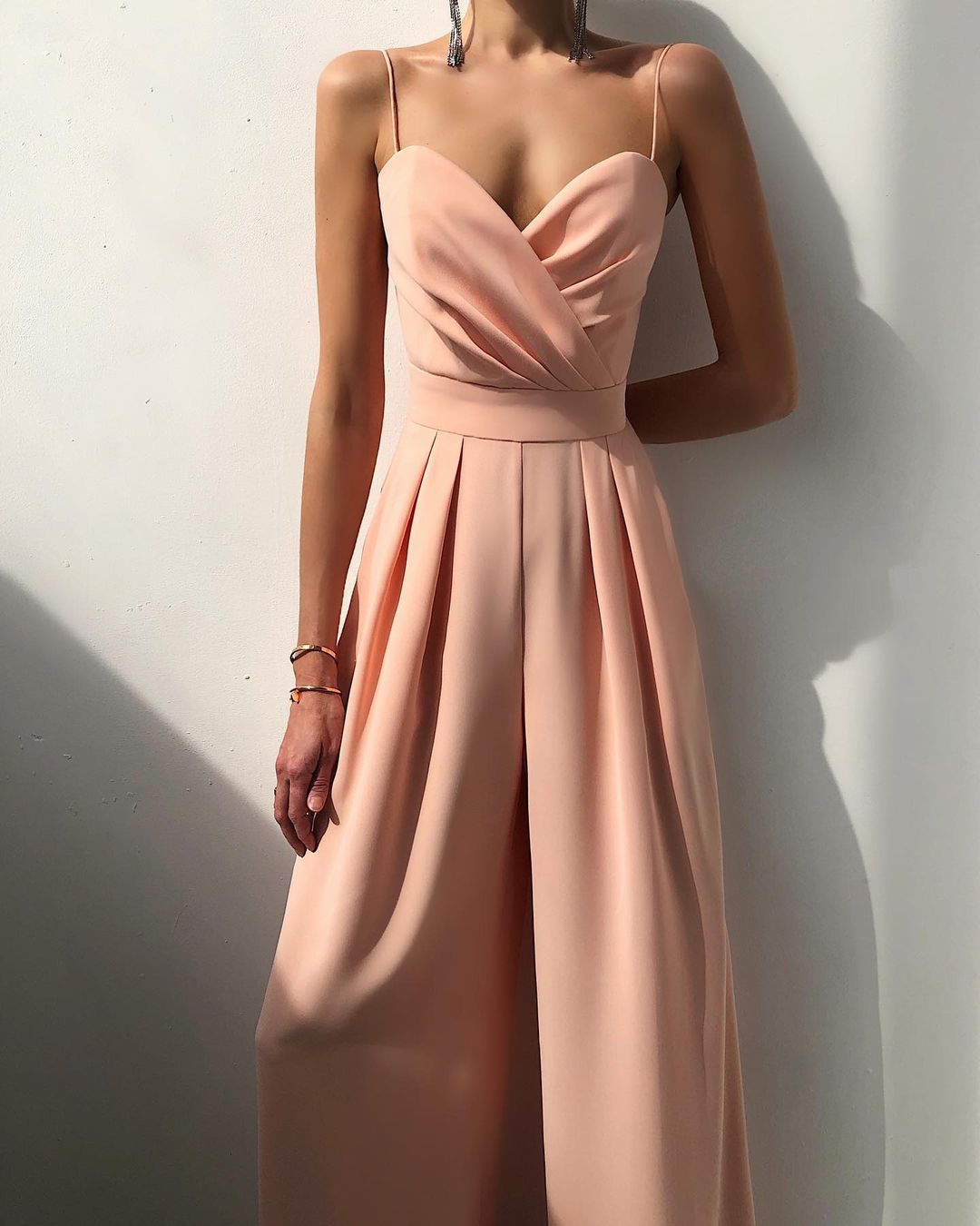 Lune London | Women's Elegant Flowing Jumpsuit with Spaghetti Straps for Festive Occasions