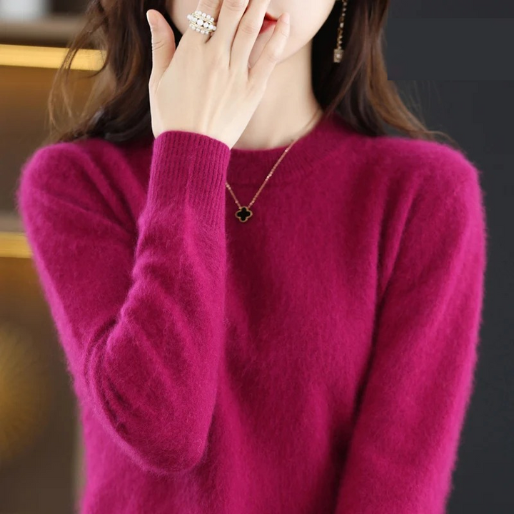 Chic Und Stil | Cashmere Pullover Women Luxurious Round Neck Soft & Fashionable