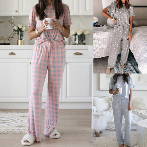 Women Heart Print Comfortable Lounge Set Lune London