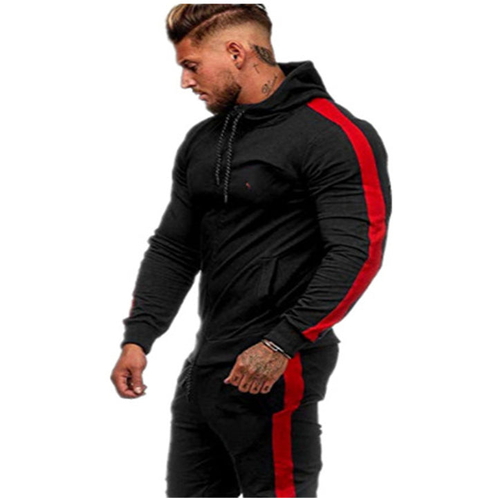 Sporty hooded jacket for men with a modern colorful design and practical pockets Lune London