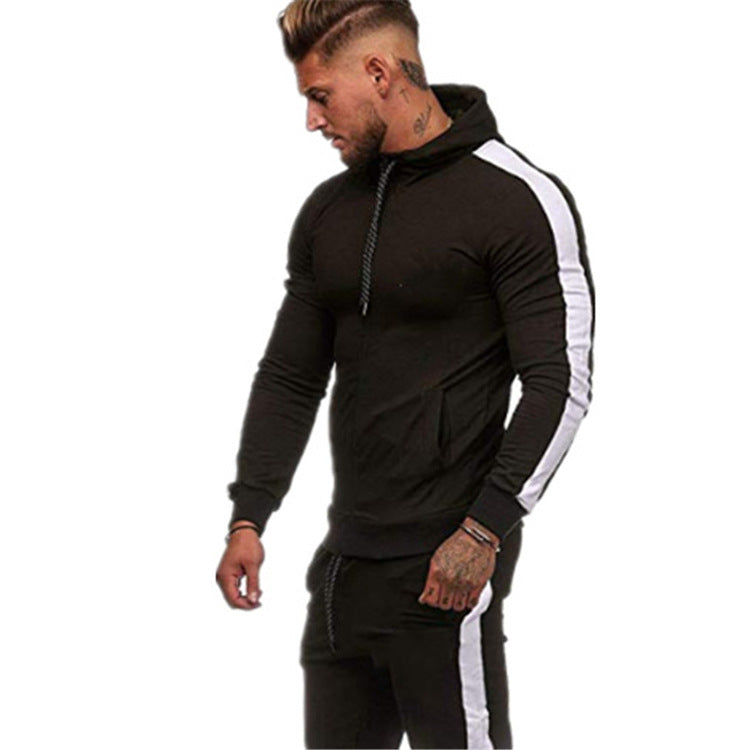Sporty hooded jacket for men with a modern colorful design and practical pockets Lune London