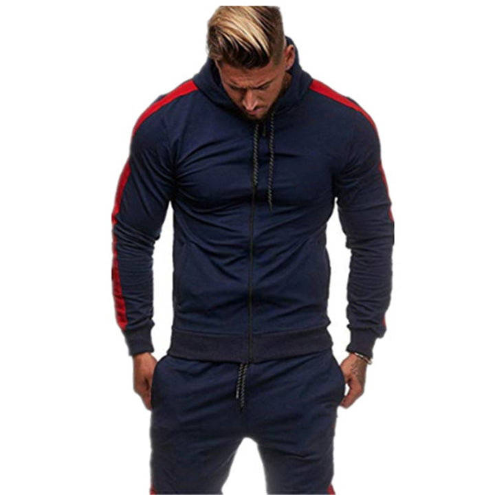 Sporty hooded jacket for men with a modern colorful design and practical pockets Lune London
