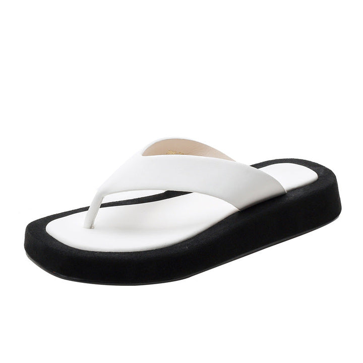 Women's Modern Flip-Flops with Comfortable Platform Lune London