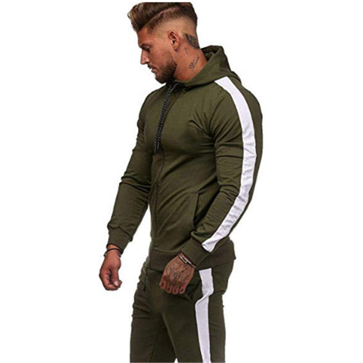 Sporty hooded jacket for men with a modern colorful design and practical pockets Lune London