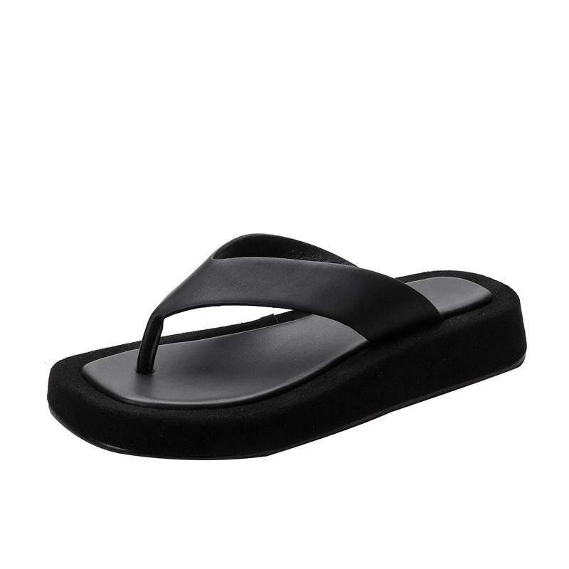Women's Modern Flip-Flops with Comfortable Platform Lune London