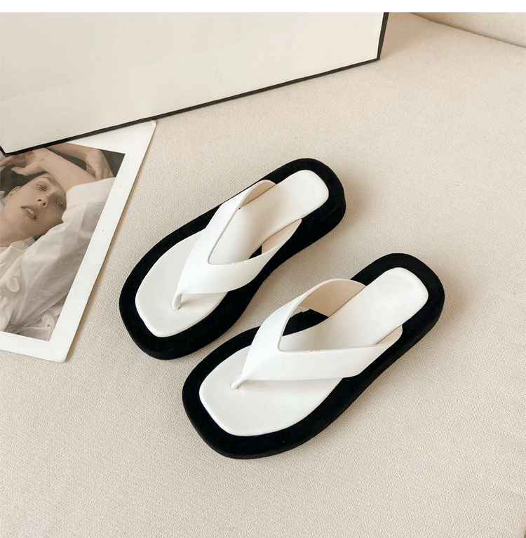 Women's Modern Flip-Flops with Comfortable Platform Lune London