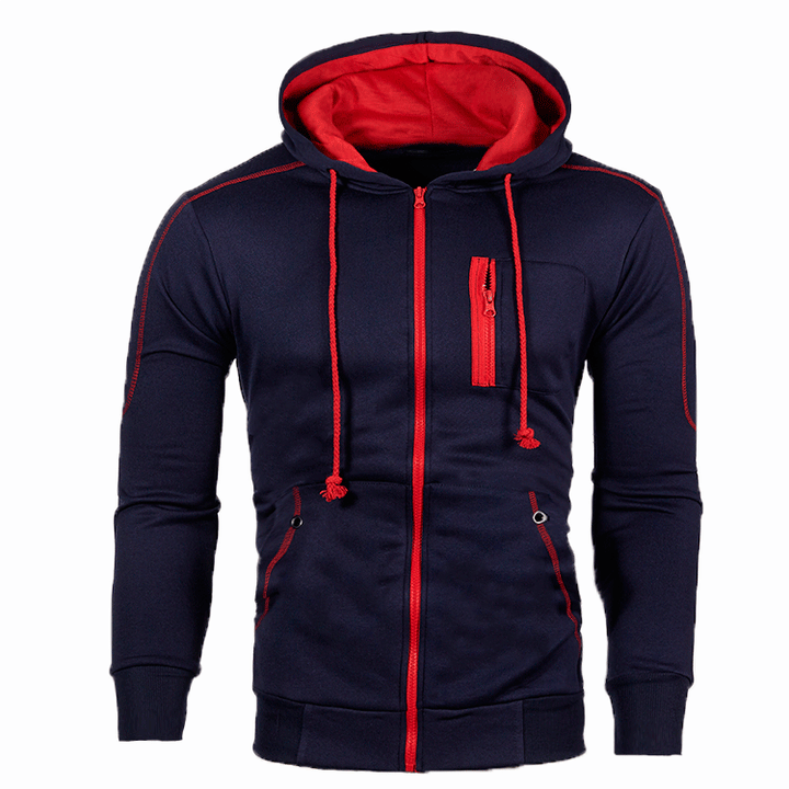 Men's functional hoodie with innovative zipper and practical pockets Lune London