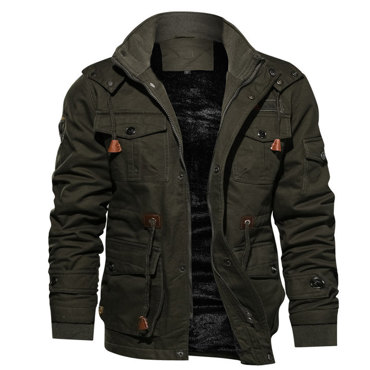 Multifunctional outdoor jacket for men with a casual design and warm inner lining Lune London