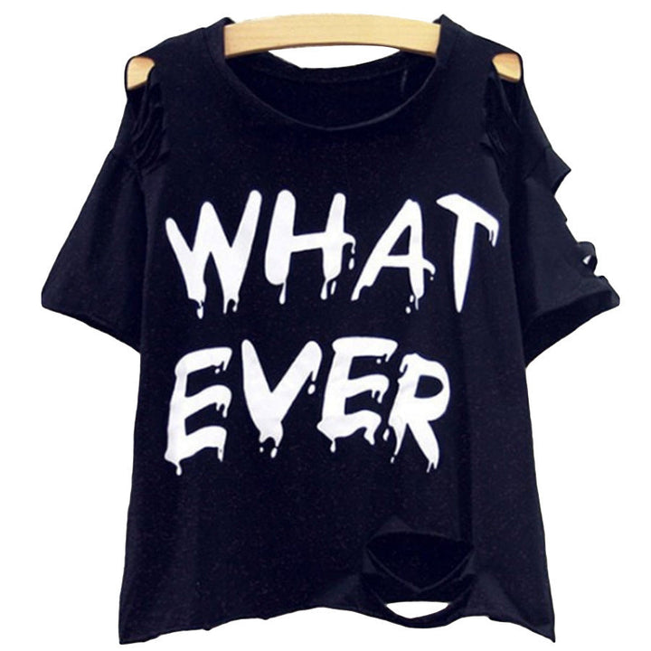 Women's Trendy Oversized T-Shirt with Refined Cut-Out Sleeves Lune London