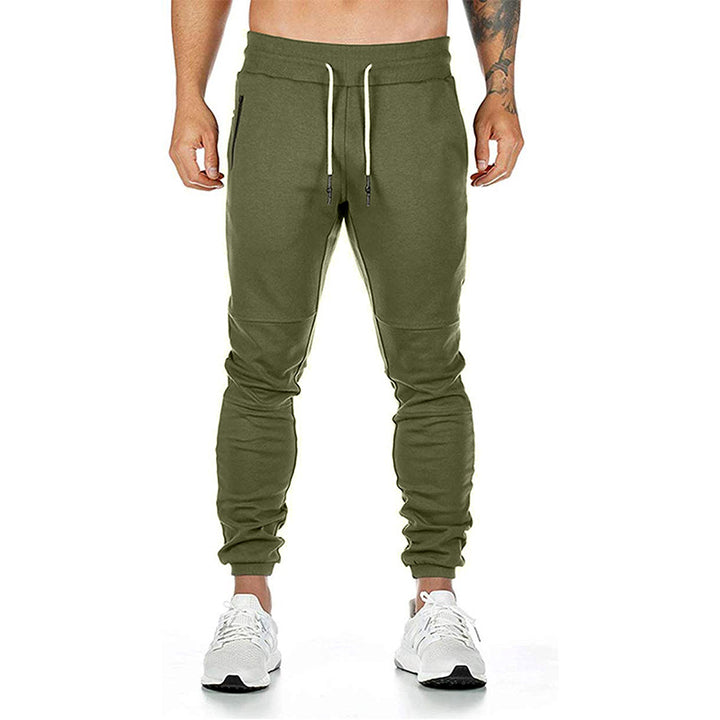 Sporty jogger pants for men with practical zip pockets and elastic waist Lune London