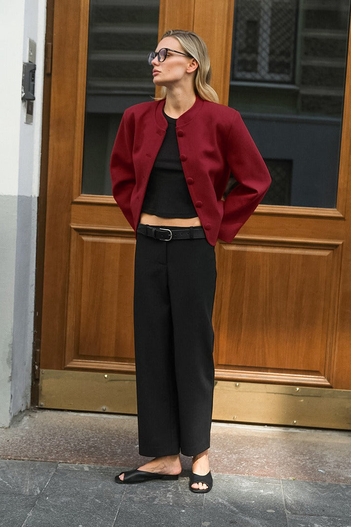 Lune London | Red Wool Blazer