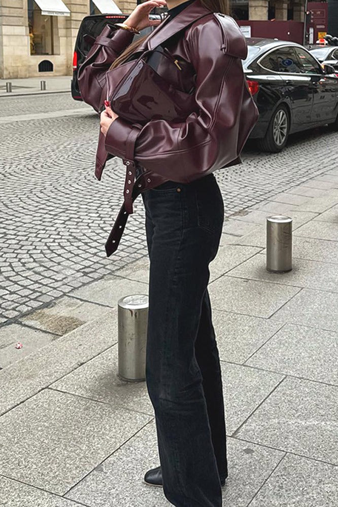 Lune London | PU Leather Motorcycle Jacket
