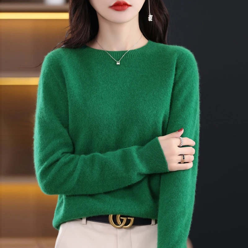 Lune London | Women's Sweater - Cashmere Round Neck Soft Luxury Warm Sweater