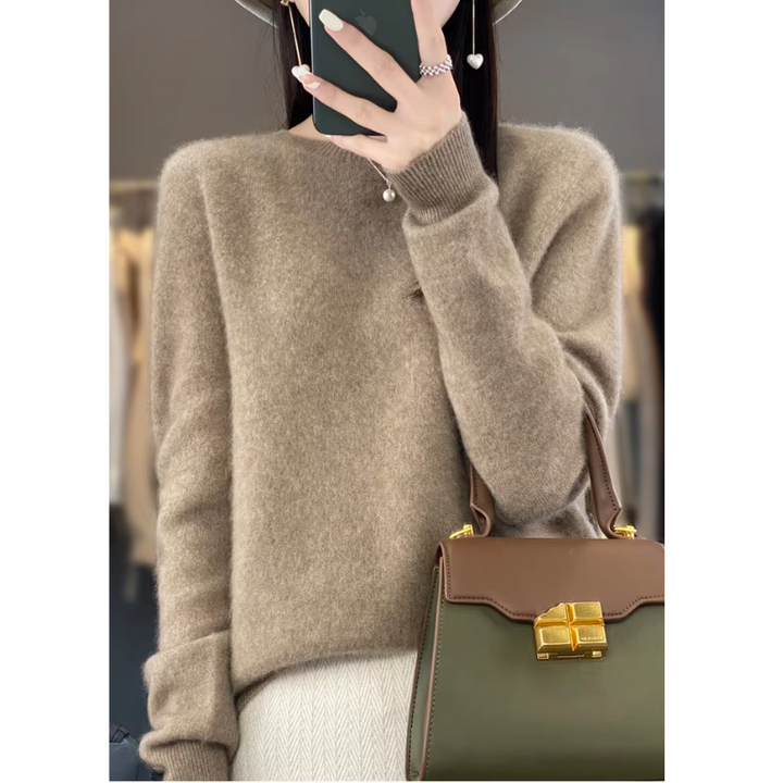 Lune London | Cashmere Pullover Women Stylish Round Neck, Soft & Comfortable