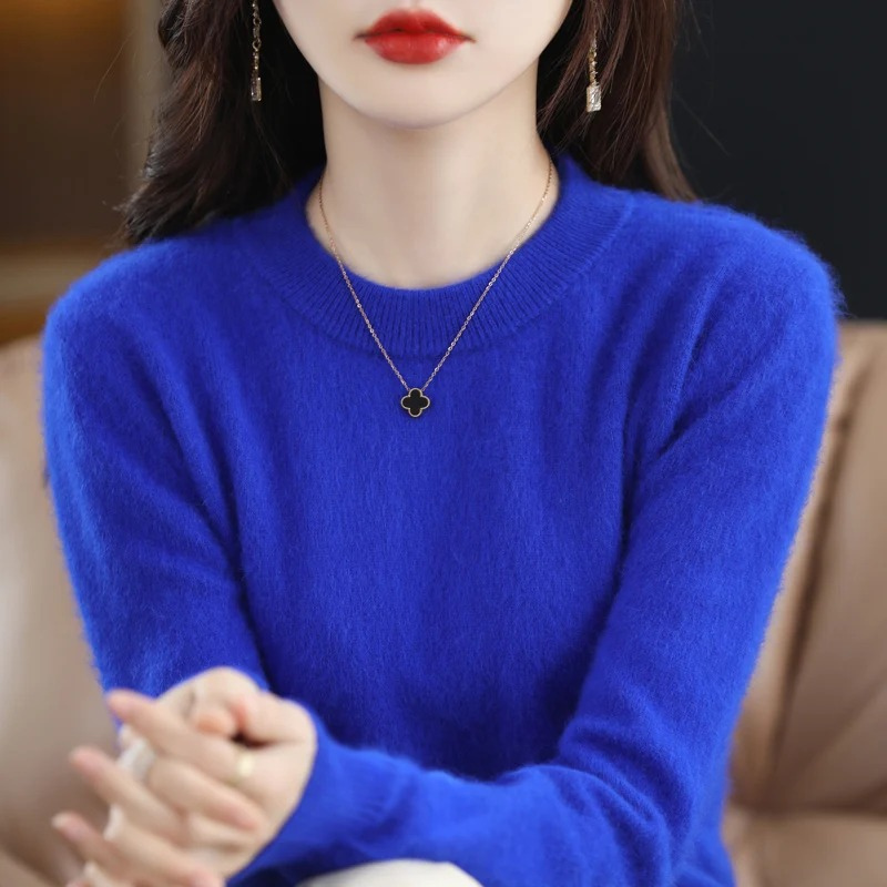 Chic Und Stil | Cashmere Pullover Women Luxurious Round Neck Soft & Fashionable