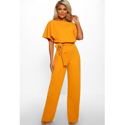 Wide overalls for women with a stylish belt Lune London