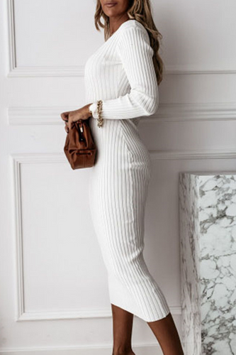 Lune London | Midi bodycon ribbed knit dress