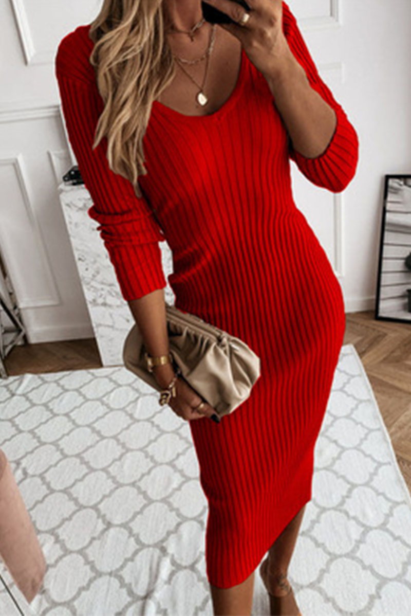Lune London | Robust Ribbed Bodycon Midi Dress