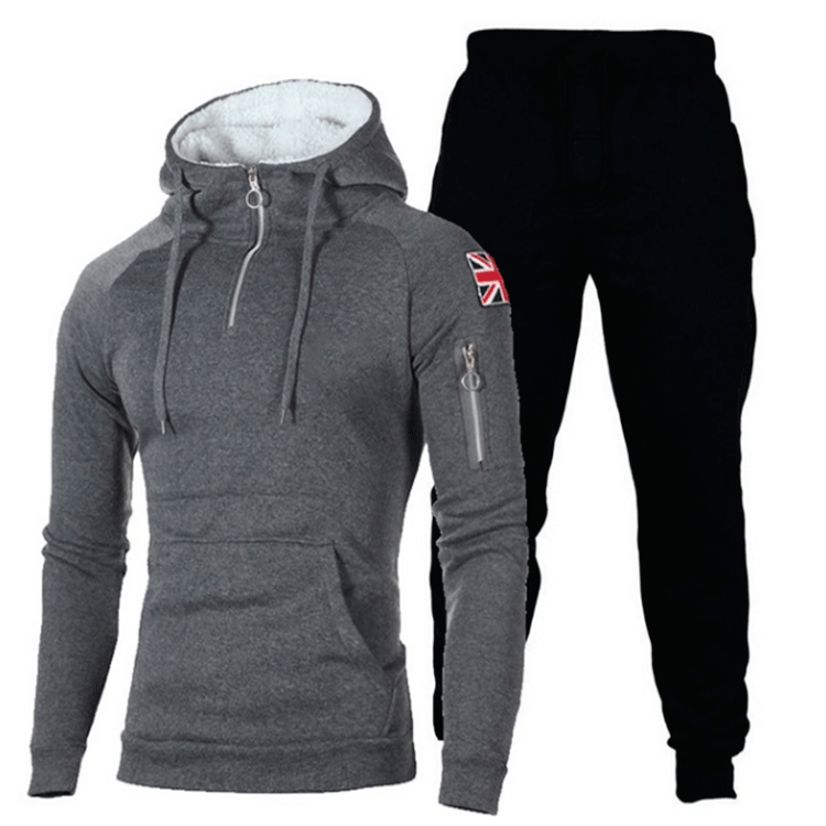Men Sports Hoodie and Jogging Set in Highly Functional Materials Lune London