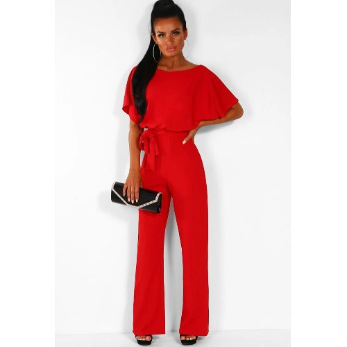Wide overalls for women with a stylish belt Lune London