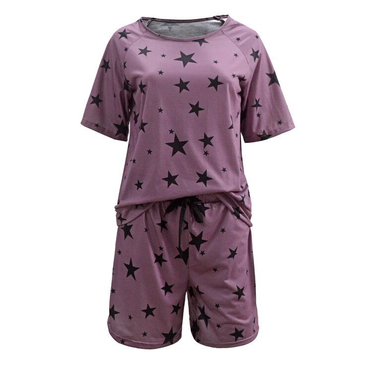 Women's cozy sleep and lounge set with star pattern Lune London