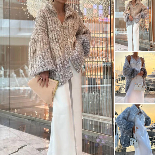 Lune London | Knit cardigan with glitter sequins