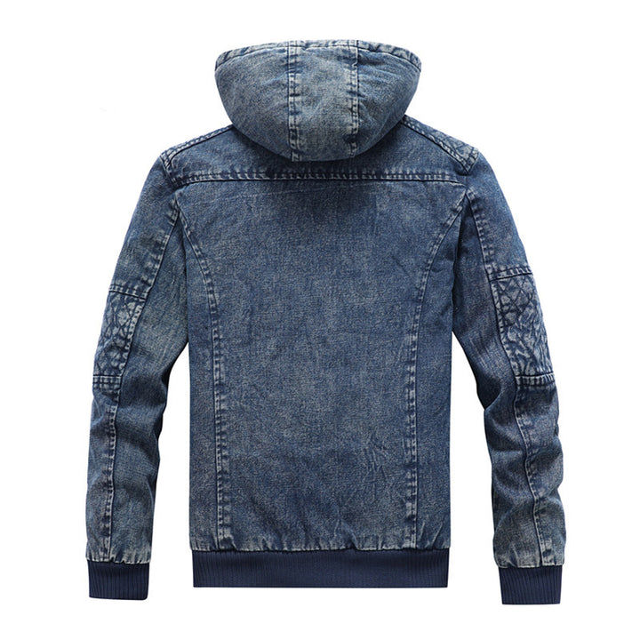 Hooded denim jacket for men Lune London