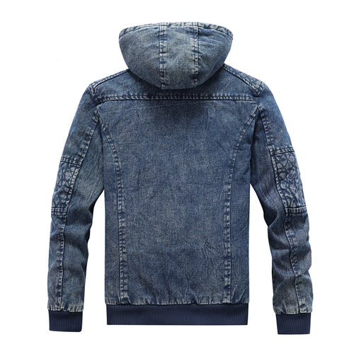 Hooded denim jacket for men Lune London