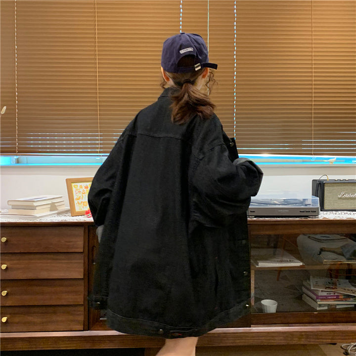 Veste en denim oversize pour femmes avec doublure intérieure douce Chic & Stil