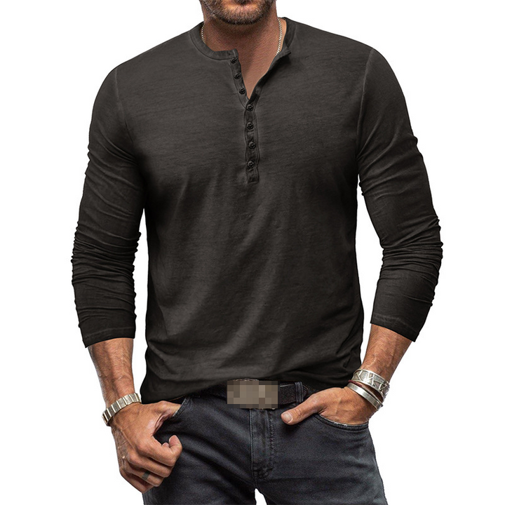 Lune London | Henley Shirt for Men with Long Sleeves