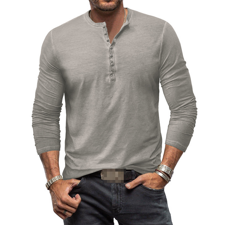 Lune London | Henley Shirt for Men with Long Sleeves