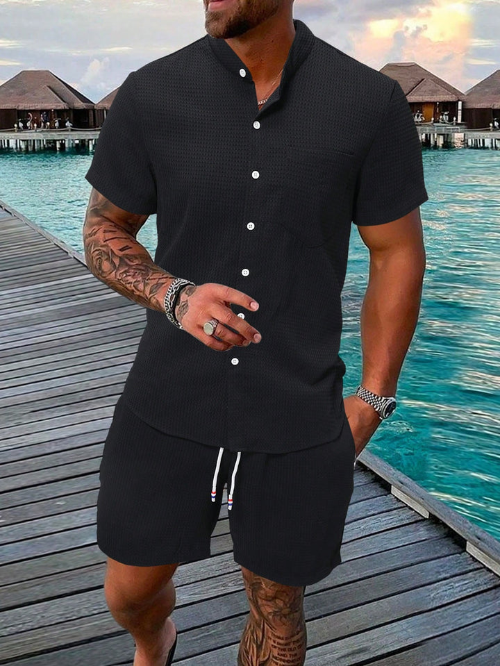 Lune London | Sleeve shirt and shorts set for men