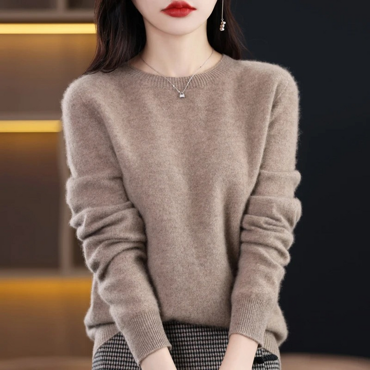 Lune London | Women's Sweater - Cashmere Round Neck Soft Luxury Warm Sweater
