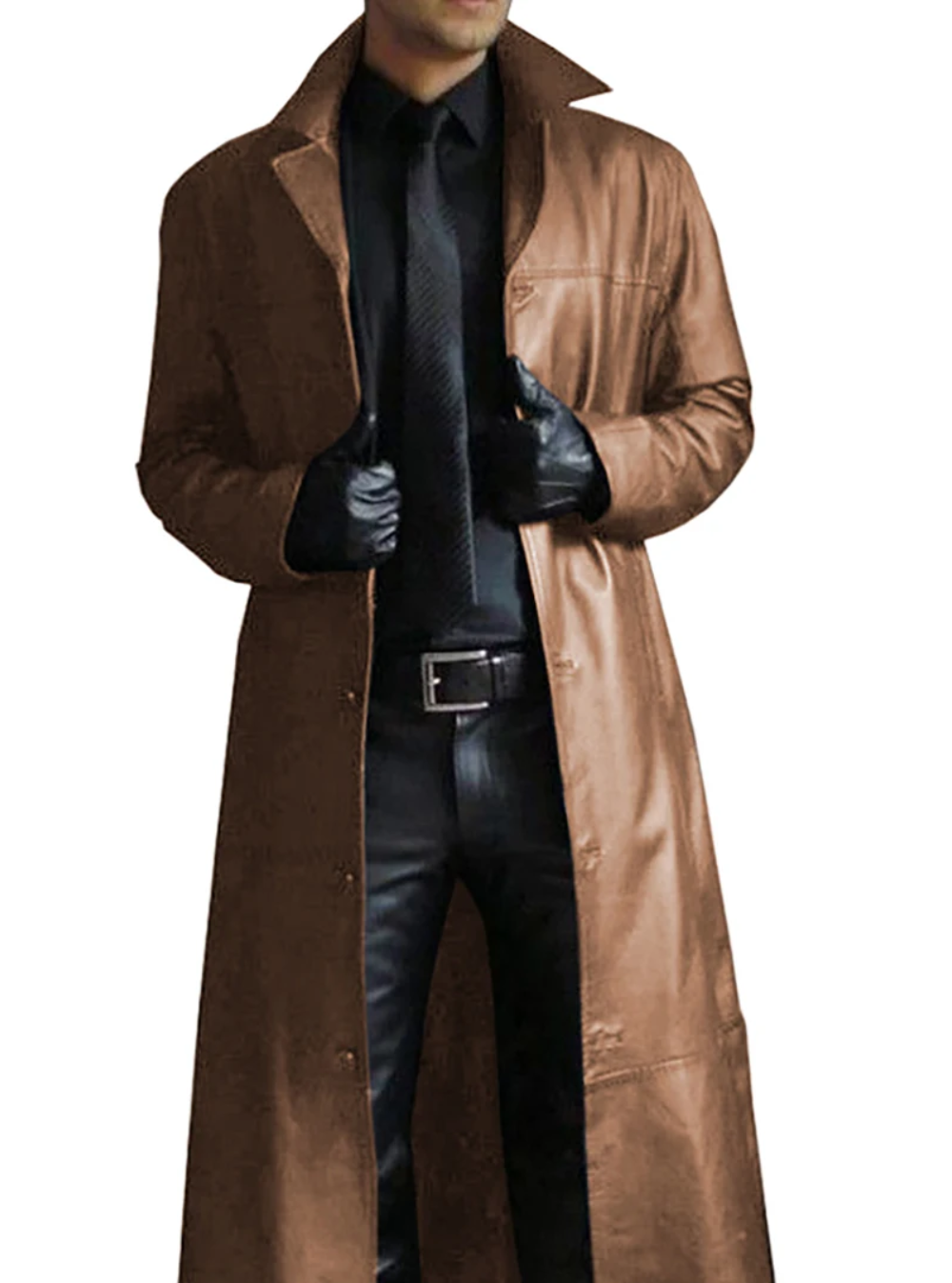 Lune London | Long Leather Coat for Men