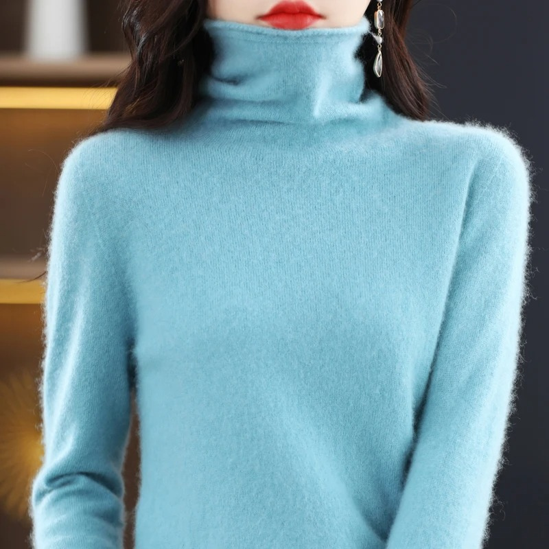Lune London | Luxe Cashmere Pullover Women Soft Roll Neck Sweater Warm & Stylish