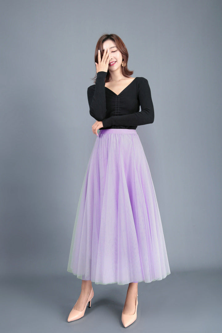 Lune London | Longer Softer Tulle Skirt with High Waist and Slim Fit