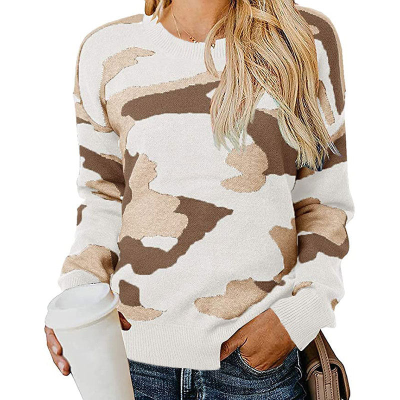 Pull camouflage stylé pour femmes Chic & Stil