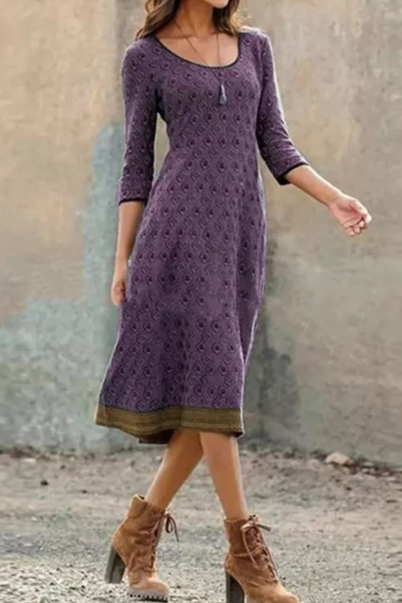 Lune London | Boho Chic Midi Dress