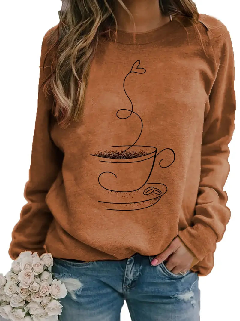 Lune London | Cozy Coffee Graphic Sweatshirt