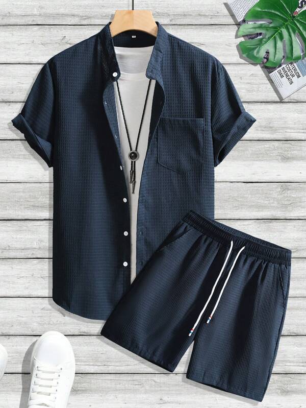 Lune London | Sleeve shirt and shorts set for men