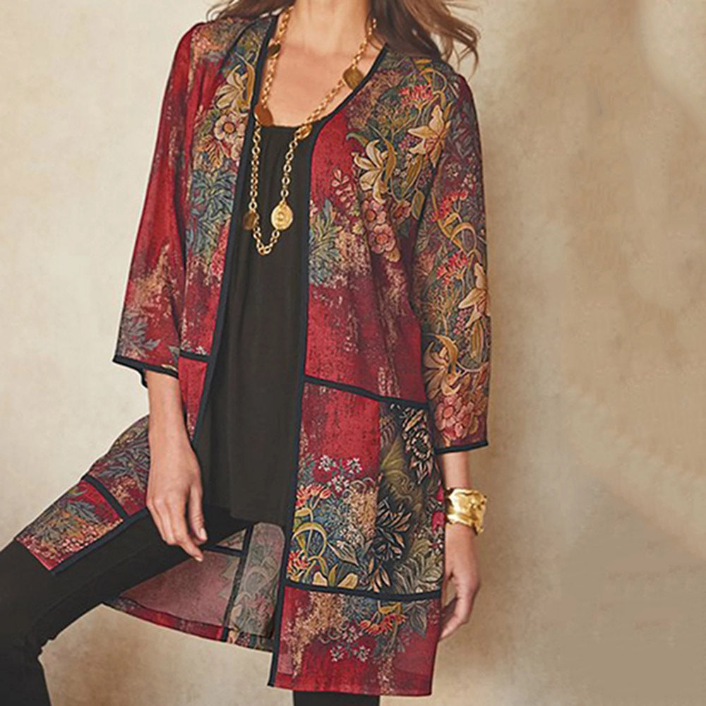 Lune London | Classy Uv-Proof Print Sun Protection Shirt Blouse