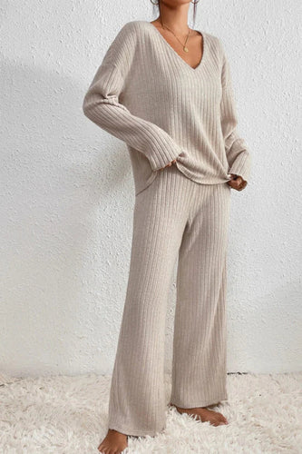 Lune London | Women's Ribbed Two-Piece Loungewear Set