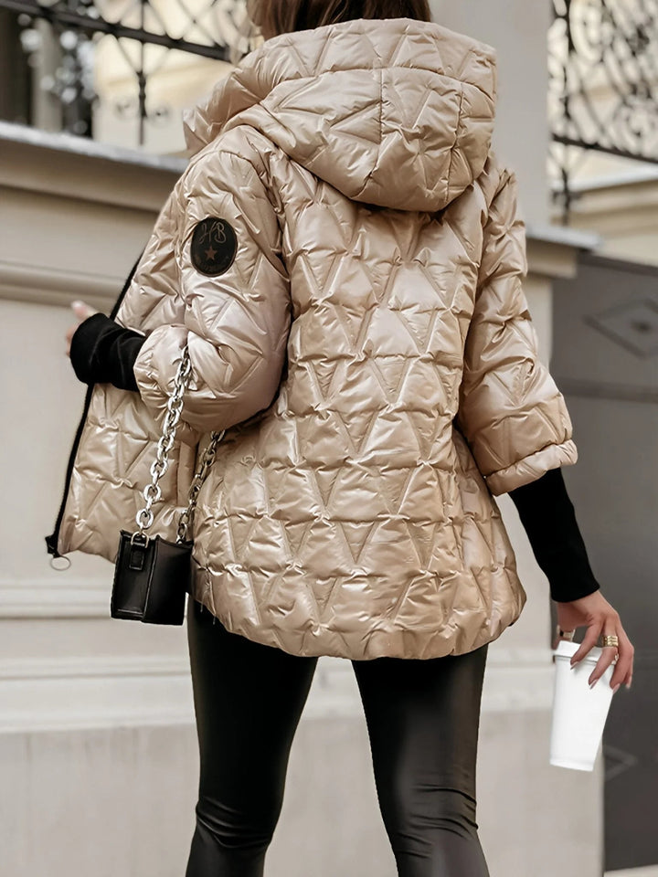 Lune London | Cozy patchwork cotton jacket for a layered look in a casual style