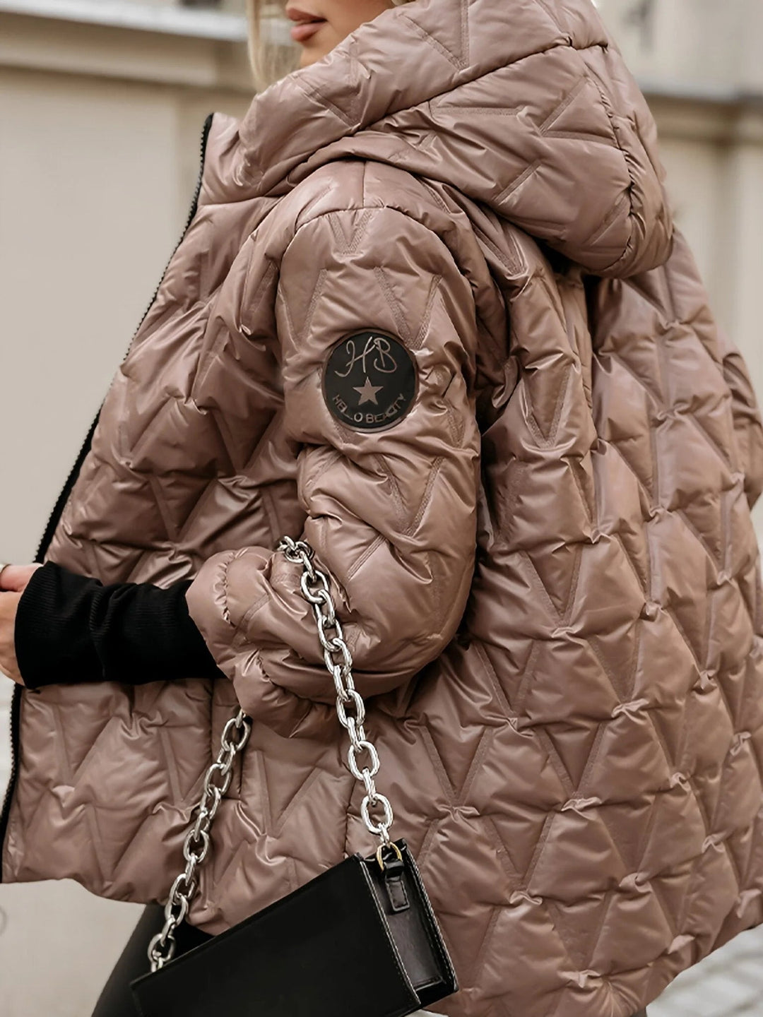 Lune London | Cozy patchwork cotton jacket for a layered look in a casual style